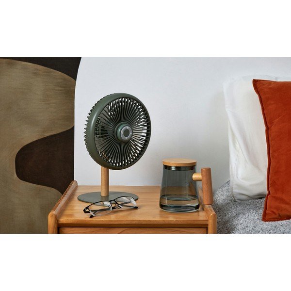 Zaļa galda lampa ar tālvadības pulti un ventilatoru (augstums 26 cm) Beyond – Gingko-image-3