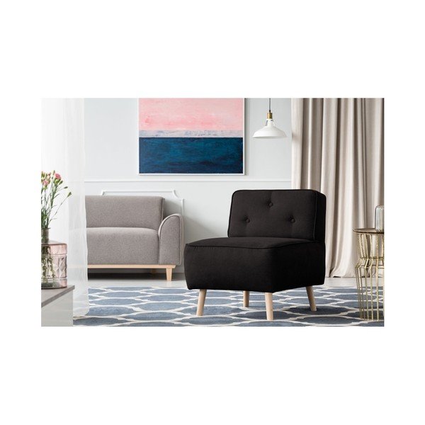 Melns krēsls Kooko Home Lounge-image-1