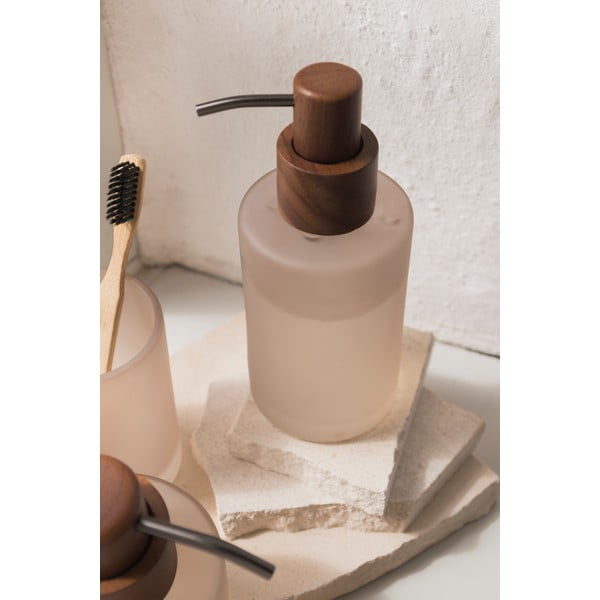 Bēšs stikla ziepju dozators 280 ml Modest – Mette Ditmer Denmark-image-1