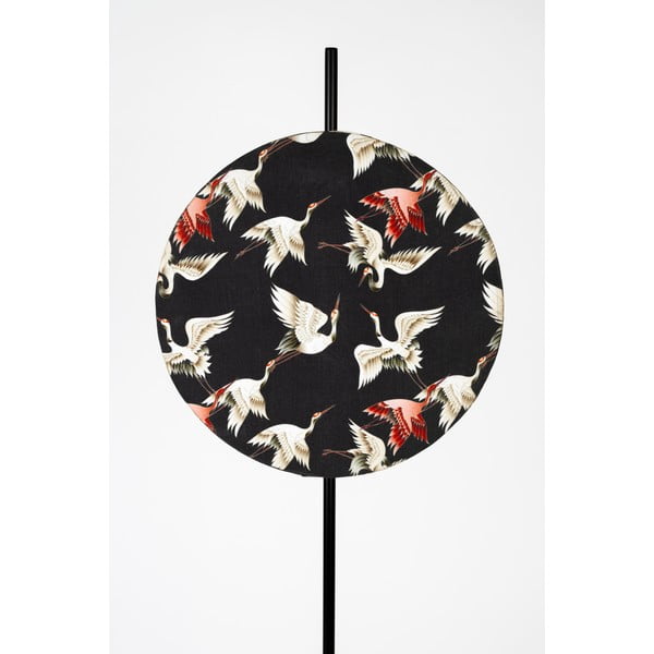 Melna stāvlampa ar auduma abažūru (augstums 158 cm) Jaylee – White Label-image-3