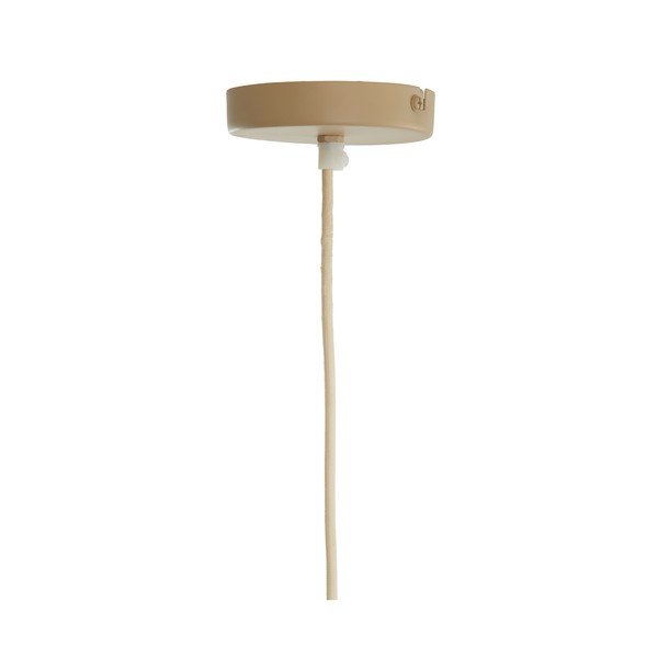 Krēmkrāsas piekaramā lampa ar auduma abažūru Mirelys – Light & Living-image-3