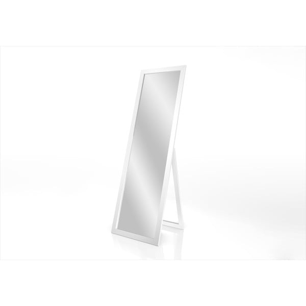 Grīdas spogulis baltā rāmī Styler Sicilia, 46 x 146 cm