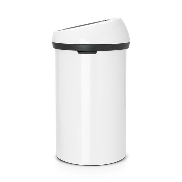 Balta ar pieskārienu atverama tērauda atkritumu tvertne 60 l Touch Bin – Brabantia-image-1