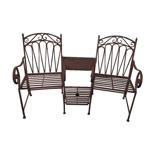 Melns metāla dārza sols Rinjani – Garden Pleasure-image-1