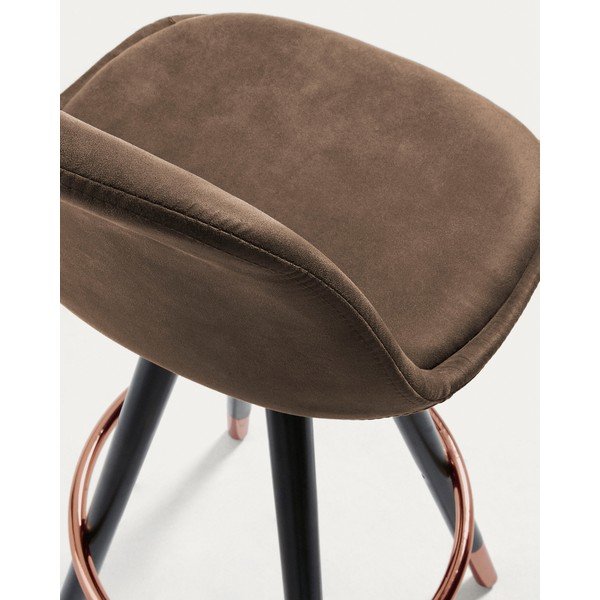 Brūns bāra krēsls (sēdekļa augstums 75 cm) Slad – Kave Home-image-3