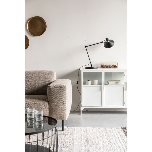 Melna galda lampa ar metāla abažūru (augstums 70 cm) Jona – White Label-image-3