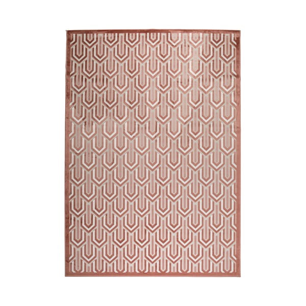 Rozā paklājs Zuiver Beverly, 200 x 300 cm