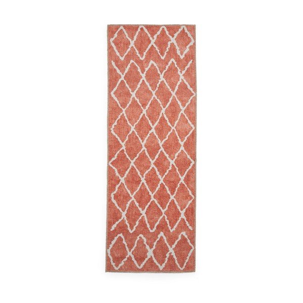 Oranžs mazgājams celiņa paklājs 76x230 cm Coral Orange – Think Rugs