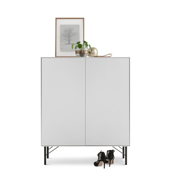 Balta/melna augsta kumode 91x111 cm Edge by Hammel – Hammel Furniture-image-1