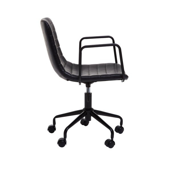 Melns mākslīgās ādas biroja krēsls Forbes – Premier Housewares-image-3