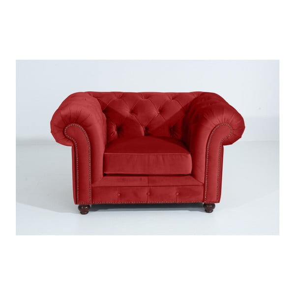 Ķieģeļu sarkans Max Winzer Orleans Velvet krēsls