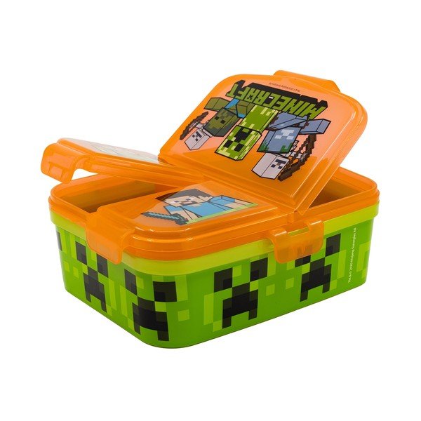 Oranža plastmasas bērnu pusdienu kārba Minecraft – STOR-image-1