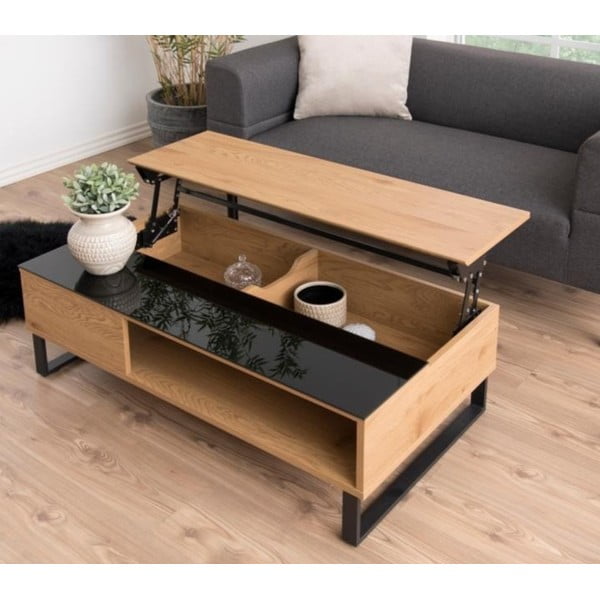 Melns žurnālgaldiņš 110x60 cm Azalea – Actona-image-1