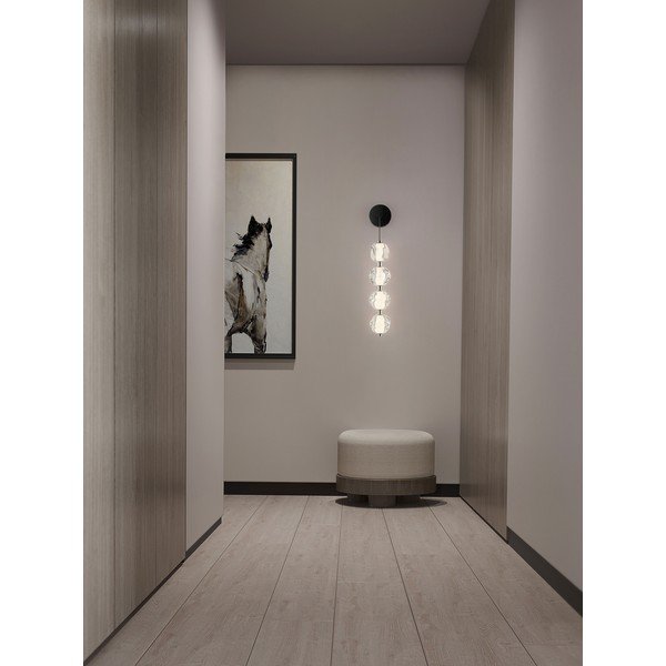 Matēti melna metāla LED sienas lampa Ifos – Nova Luce-image-1