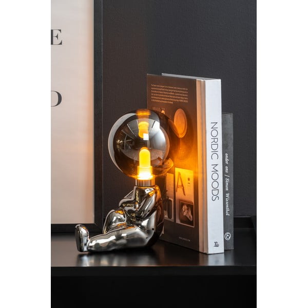 Sudraba krāsas bērnu galda lampa Joey – Leitmotiv-image-1