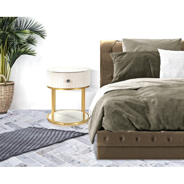 Bēšs naktsgaldiņš Montpellier – Mauro Ferretti-image-1