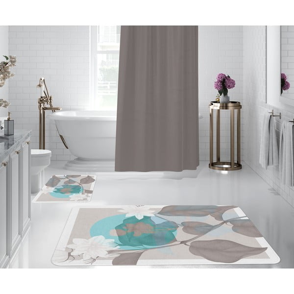 Pelēki vannas istabas paklājiņi (2 gab.) – Oyo Concept-image-1