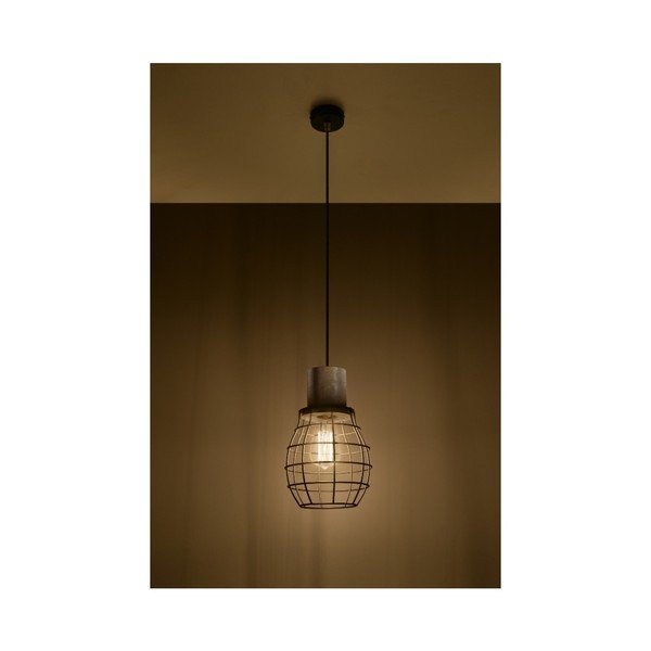 Melna piekaramā lampa Sollux Biella-image-3