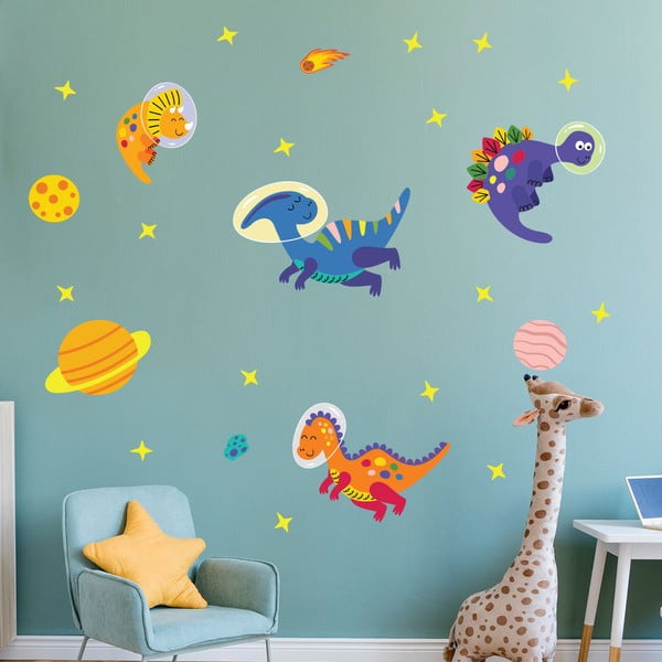 Bērnu sienas uzlīmes Ambiance Dinosaurs-image-1