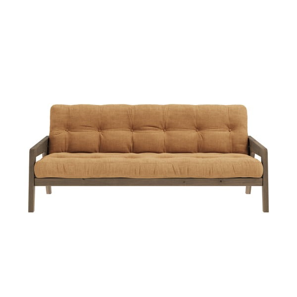 Sinepju dzeltens dīvāns 204 cm Grab Carob – Karup Design