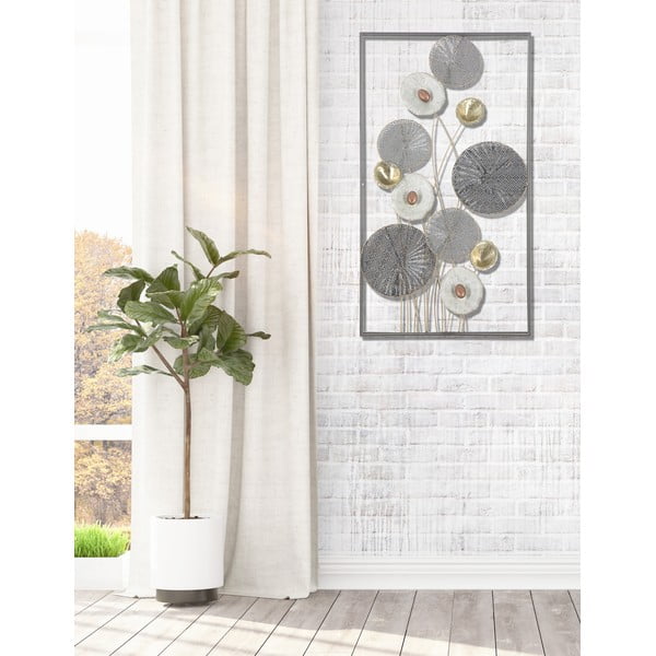 Metāla sienas dekors Mauro Ferretti Grid, 50 x 90,5 cm-image-1