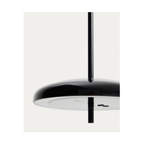 Melna LED griestu lampa ar regulējamu spilgtumu ar metāla abažūru ø 16 cm Porte – Kave Home-image-3