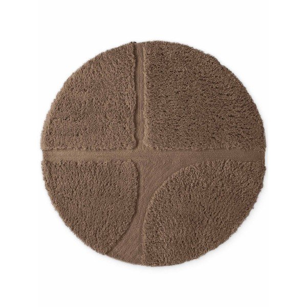 Brūns ar rokām darināts apaļš paklājs ø 160 cm Lambeth Jasper – Ted Baker