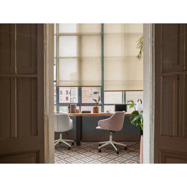 Gaiši rozā biroja krēsls Kave Home Einara-image-4