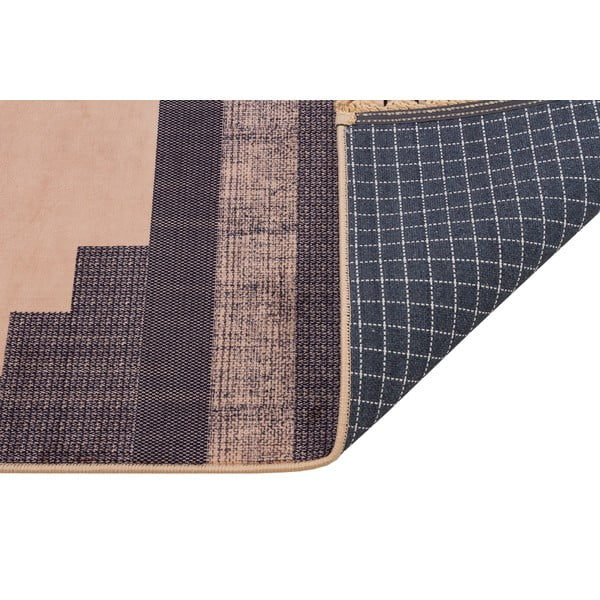 Brūns–bēšs mazgājams paklājs 300x100 cm – Vitaus-image-2