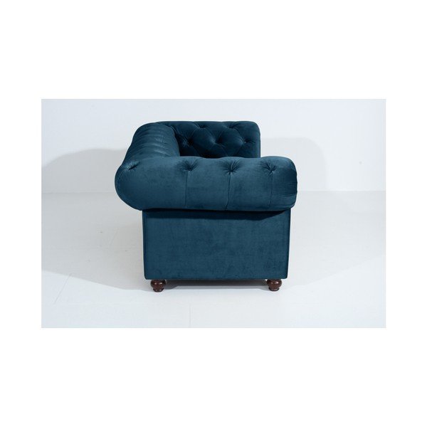 Zils dīvāns Max Winzer Orleans Velvet, 196 cm-image-4