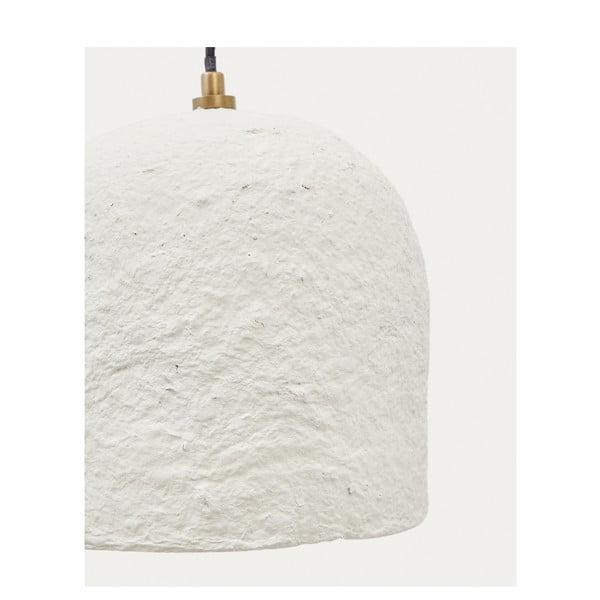 Balta piekaramā lampa ø 25 cm Calvia – Kave Home-image-4