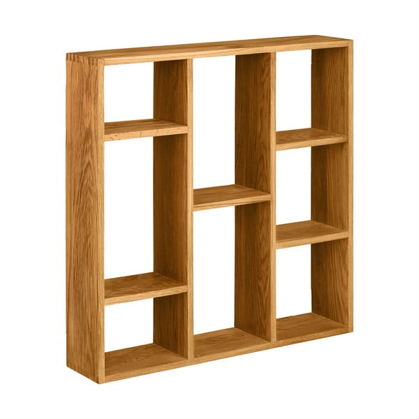 Dabīga toņa daudzlīmeņu ozola masīvkoka sienas plaukts 15 cm Townsville – House Nordic-image-2