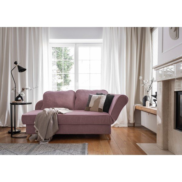 Dūmakaini rozā velveta zvilnis (ar labo stūri) Chic Charlotte – Miuform-image-2