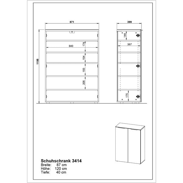 Pelēks apavu statīvs Genova – Germania-image-3