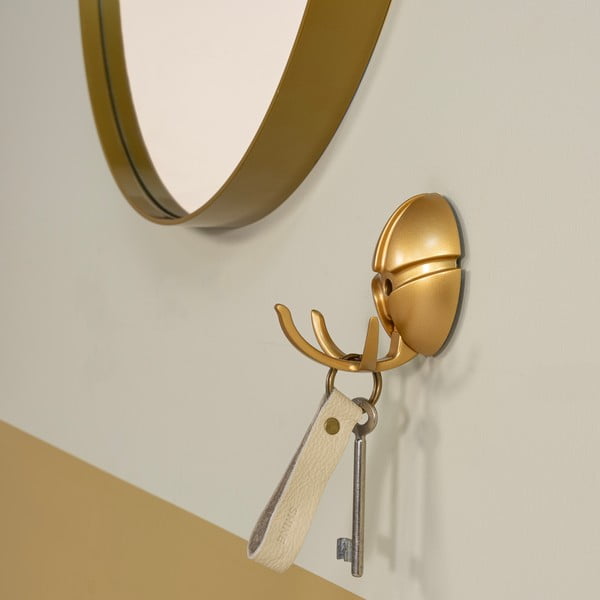 Zelta krāsas plastmasas sienas āķis Tick – Spinder Design-image-3