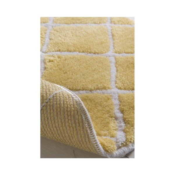 Dzeltens vannasistabas paklājs Russmo Ananas, 100 x 60 cm-image-1
