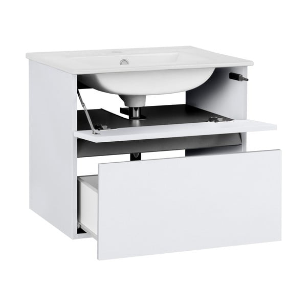 Balts piekarams skapītis bez izlietnes 60x52 cm Wisla – Støraa-image-2