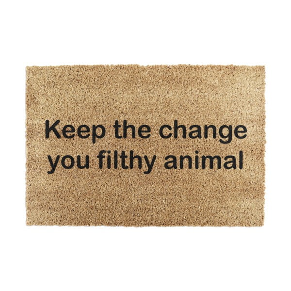 Kokosšķiedras kājslauķis 40x60 cm Keep the Change – Artsy Doormats