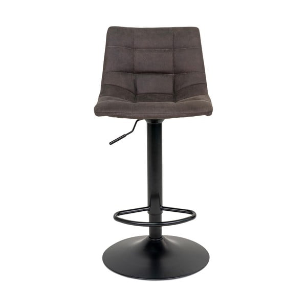 Tumši pelēki polsterēti bāra krēsli ar regulējamu augstumu (2 gab.) (sēdekļa augstums 63 cm) Middelfart – House Nordic-image-2