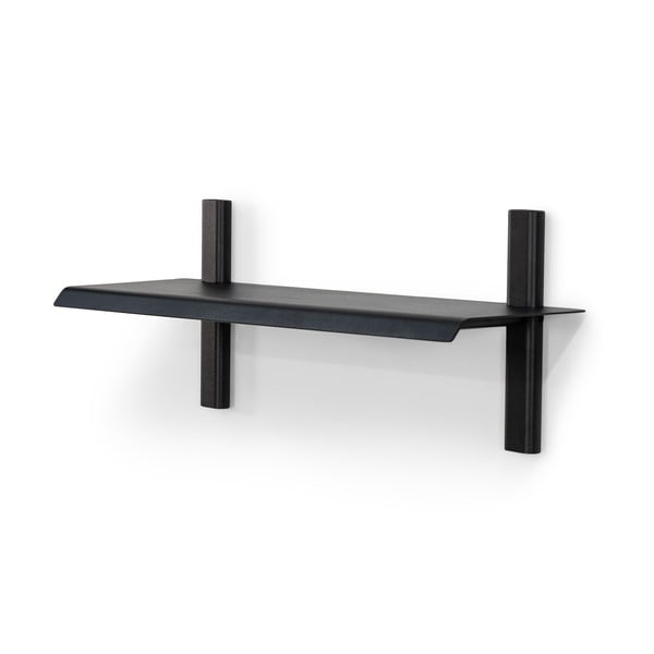 Melns metāla sienas plaukts 60 cm Hola – Spinder Design-image-2