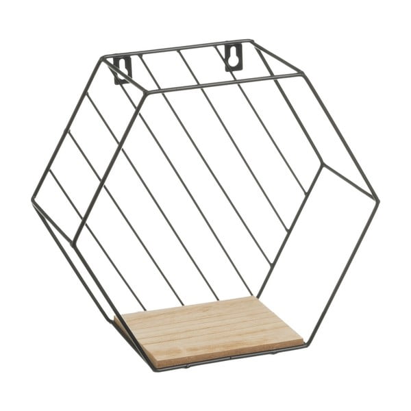 Melni/dabīga toņa sienas plaukti (3 gab.) 31 cm – Casa Selección-image-1