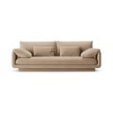 Bēšs samta dīvāns 220 cm Torino – Micadoni 