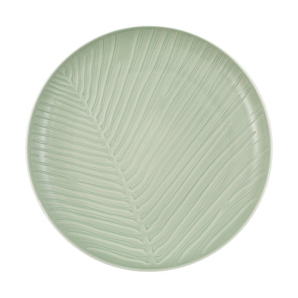 Zaļi balts porcelāna deserta šķīvis Villeroy & Boch It’s my match, ø 24 cm