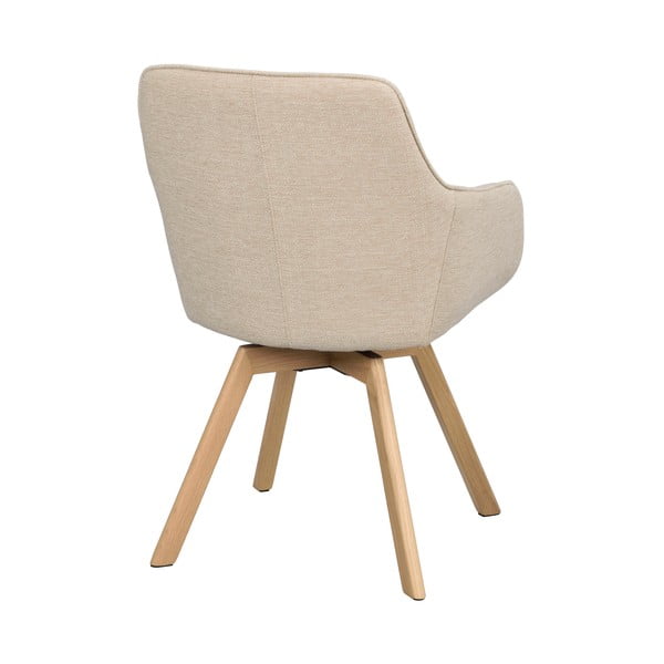 Bēši polsterēti ēdamistabas krēsli (2 gab.) Alison – Rowico-image-3