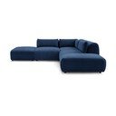 Tumši zils stūra dīvāns (maināms stūris) Jeanne – Bobochic Paris