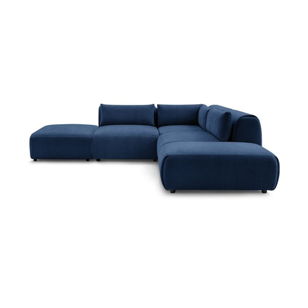Tumši zils stūra dīvāns (maināms stūris) Jeanne – Bobochic Paris