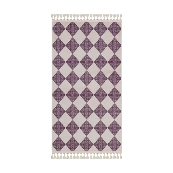 Violets/bēšs mazgājams paklājs 160x100 cm – Vitaus