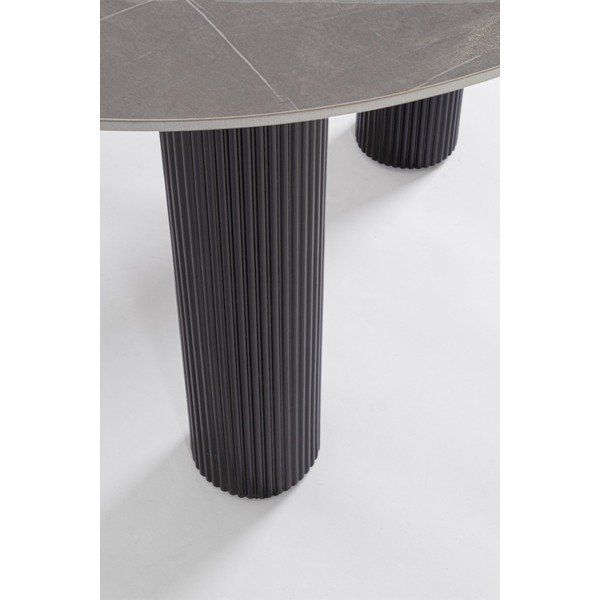 Apaļš ēdamgalds ar marmora imitācijas galda virsmu ø 120 cm Bamira – Yes Everyday-image-3