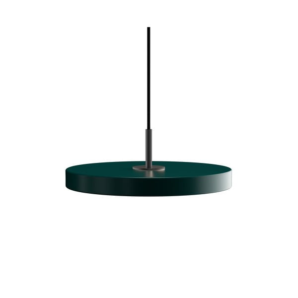 Tumši zaļa LED piekaramā lampa ar metāla abažūru ø 31 cm Asteria Mini – UMAGE