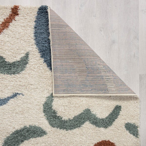 Krēmkrāsas paklājs 80x150 cm Squiggle – Flair Rugs-image-2